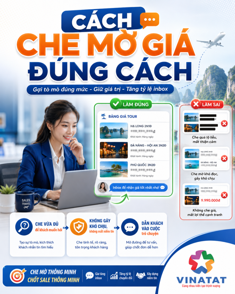Che mờ giá đúng cách: báo giá tour thế nào để khách không sốc