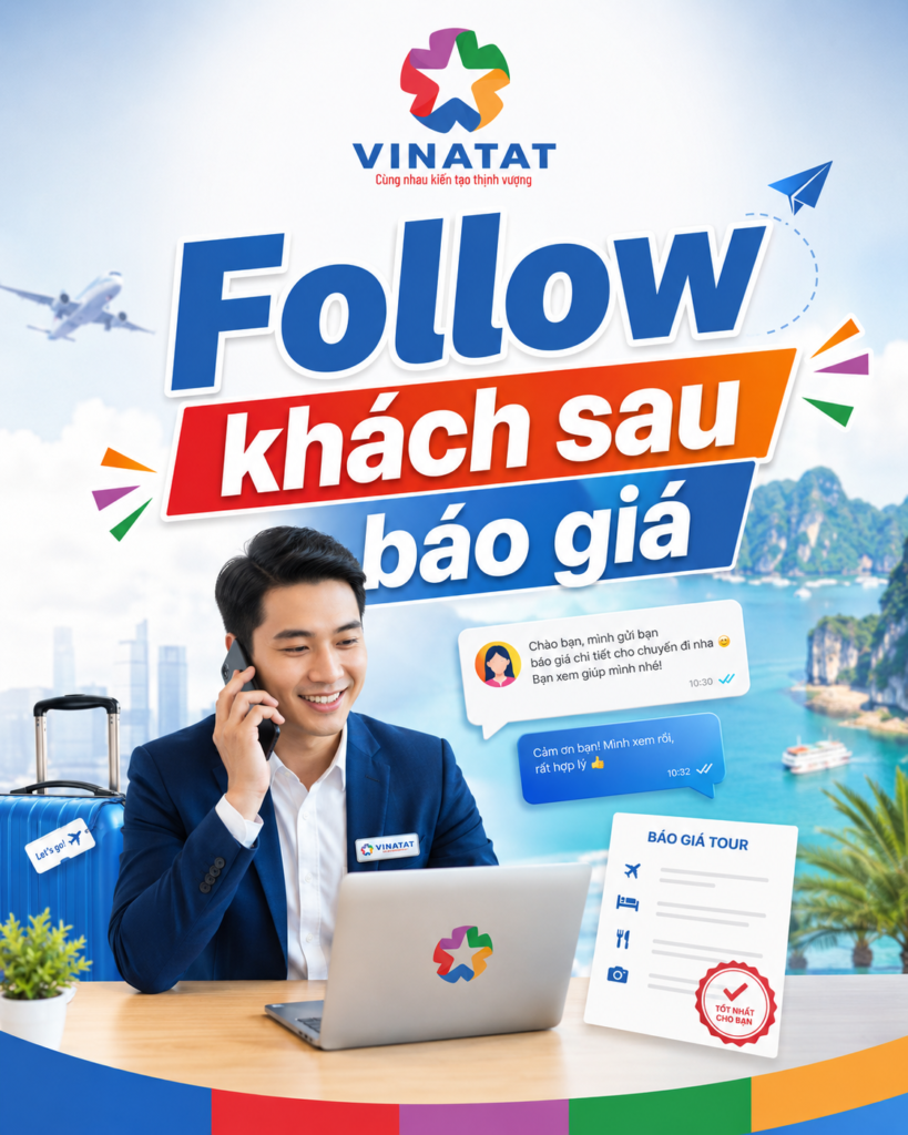 Follow khách sau báo giá: lịch nhắn 7 ngày mà không làm phiền