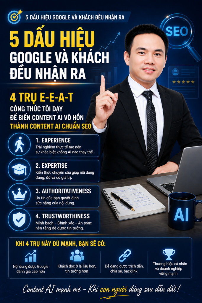 Content AI Vô Hồn Hay Content AI Chuẩn SEO? 5 Dấu Hiệu Google Và Khách Đều Nhận Ra