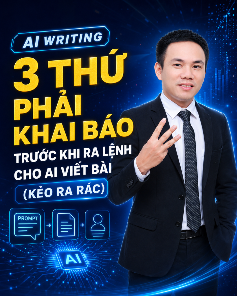 3 Thứ Phải Khai Báo Trước Khi Ra Lệnh Cho AI Viết Bài (kẻo ra rác)