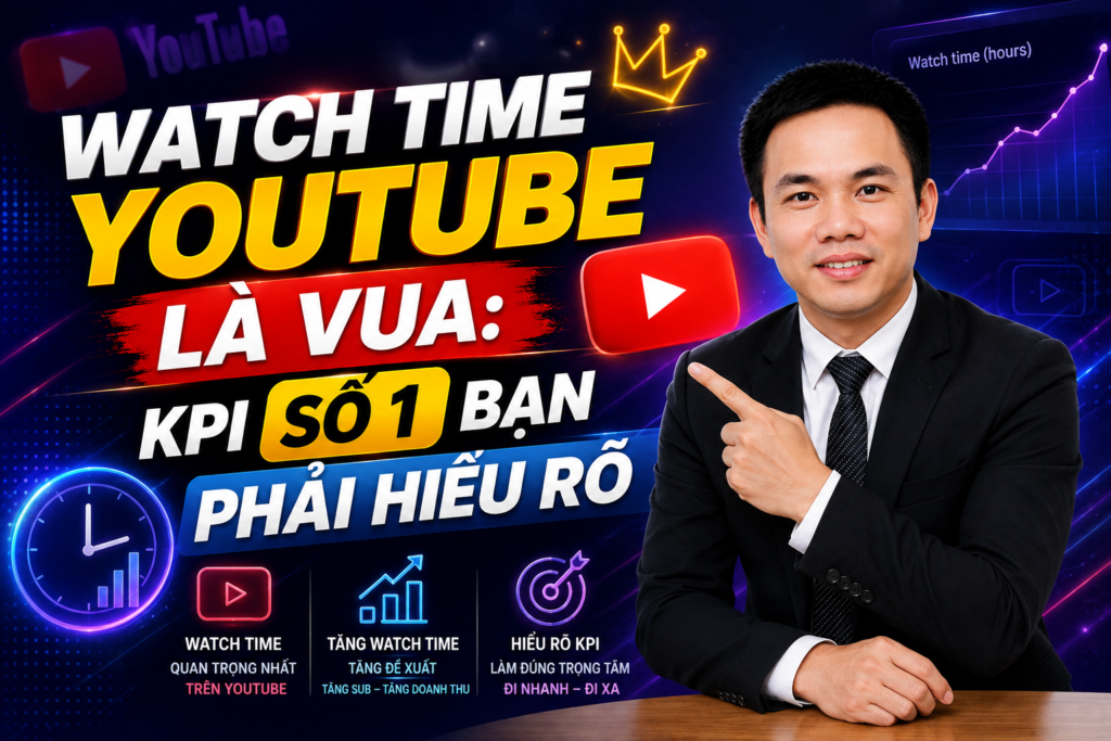 Watch Time YouTube Là Vua: KPI Số 1 Bạn Phải Hiểu Rõ